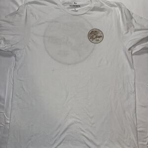 Simms Fishing T Shirt Mens Large Logo Lightweight White Tshirt